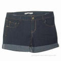Ladies short jeans, simple style and fashionable looking